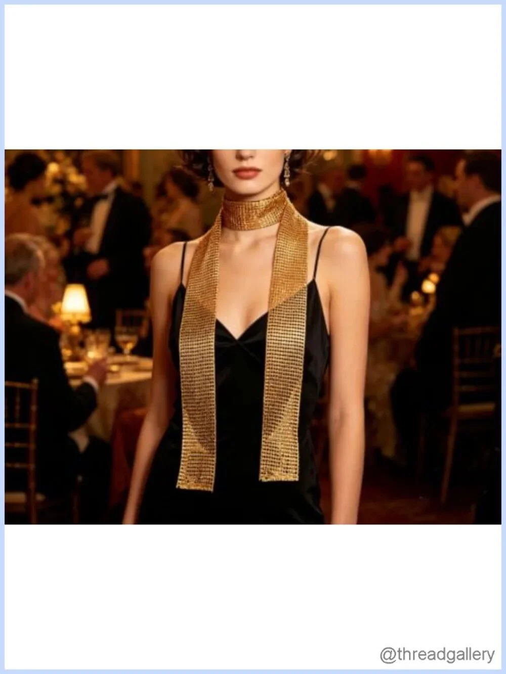 Sequin Sparkly Scarf Neck Tie Party Accessory 59IN Lightweight